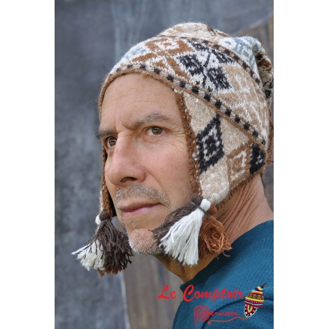 Authentique Bonnet Péruvien homme, Véritable Bonnet des Andes, Bonnet  péruvien tricote main, Chullo Peruano, bonnet péruvien pièce unique -   France