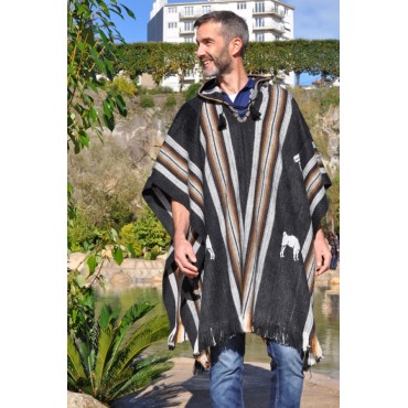 Poncho Altiplano à capuche...