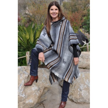 Poncho femme rustique...