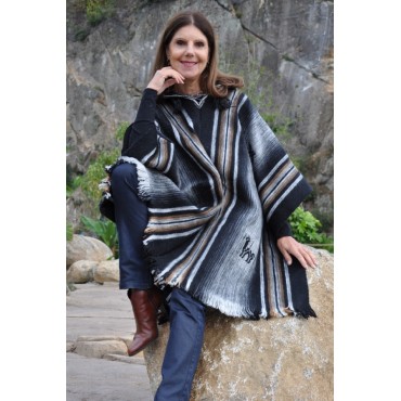 Poncho femme rustique...