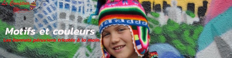Bonnets-Peruviens-Enfats-tricotes-main-Motifs-et-couleurs
